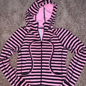 Lululemon Pink and Blue Zip Up Sweatshirt Size 6